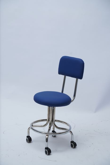 Tabouret à vis avec dossier